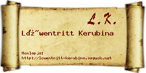 Löwentritt Kerubina névjegykártya